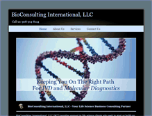 Tablet Screenshot of bioconsultinginternational.com